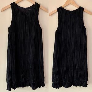 Robert Rodriguez Black Shirred Shift Dress